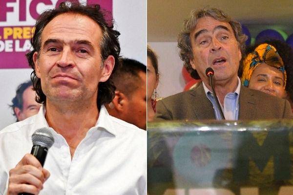 Federico Gutiérrez y Sergio Fajardo quedaron en el tercer y cuarto lugar de las elecciones presidenciales 2022. FOTO: AFP