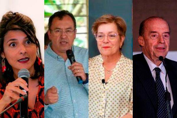 Los ministros que recién se posesionaron en el último mes ya tuvieron varios traspiés. FOTOS: Colprensa y Gobierno Nacional