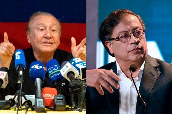 Rodolfo Hernández y Gustavo Petro protagonizan un cabeza a cabeza en la recta final de la segunda vuelta presidencial. FOTOS: EFE Y COLPRENSA