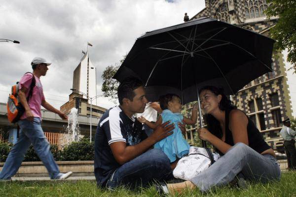 Ola de calor en medellin. FOTO: Manuel Saldarriaga. 