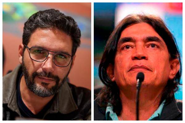 Escaf (izquierda) pidió más “unión y coherencia” en el Pacto Histórico durante 2023, mientras que Bolívar (derecha) defendió que exige la rebaja de salarios de los congresistas “desde antes de ser senador”. FOTO: COLPRENSA/TWITTER:@agmethescaf