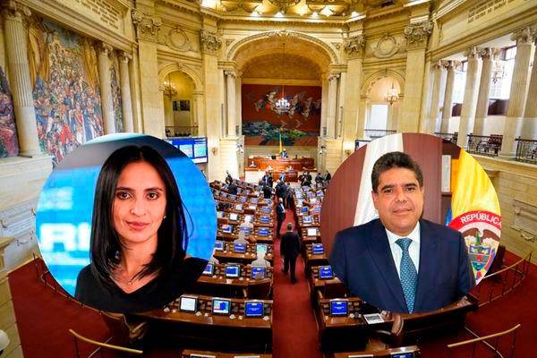 María Fernanda Rangel y Carlos Hernán Rodríguez son los candidatos preferidos, que se disputarán las votaciones este jueves. FOTOS: COLPRENSA