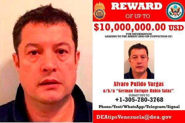 Álvaro Pulido era buscado por Estados Unidos por presuntos casos de corrupción en Venezuela. FOTO: Twitter