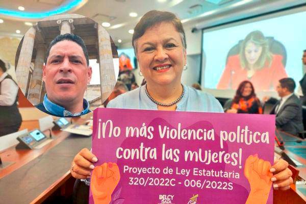 La representante a la Cámara por Antioquia, Luz María Múnera, denunció al militante del Polo Democrático Manuel García por violencia política. FOTOS: Tomadas de Twitter