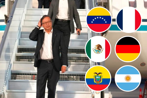 El mandatario ha visitado en varias ocasiones destinos como Venezuela. También ha visitado México, Argentina, Francia, entre otros. FOTO: COLPRENSA