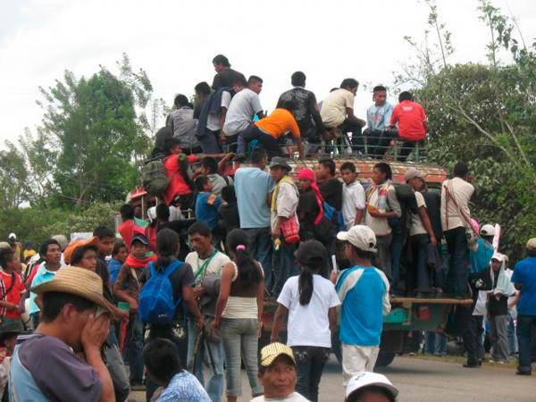 La Oficina de la ONU estuvo presente en las crisis humanitarias que sucedieron en Antioquia, como los múltiples desplazamientos de población. FOTO ARCHIVO