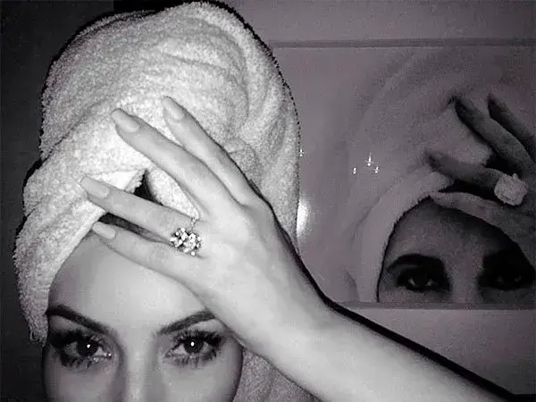 Este es el anillo de Kim Kardashian. FOTO Tomada de Instagram