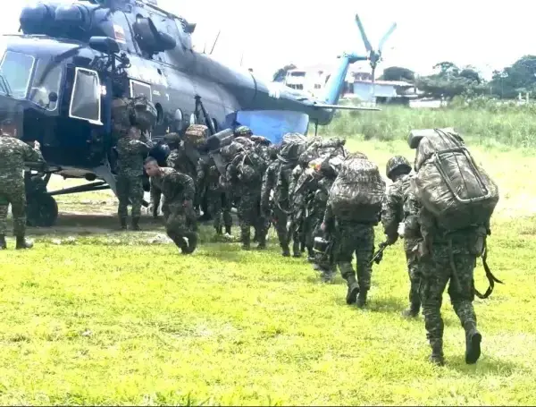 Despliegue de tropas del Ejército en el sur del Bolívar.