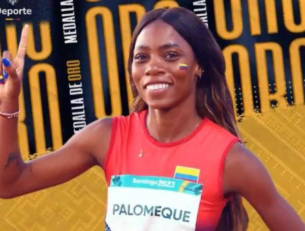 La colombiana registró un tiempo de 56.60 segundos y superó la marca que ella misma había impuesto en París 2024. FOTO: MINDEPORTE