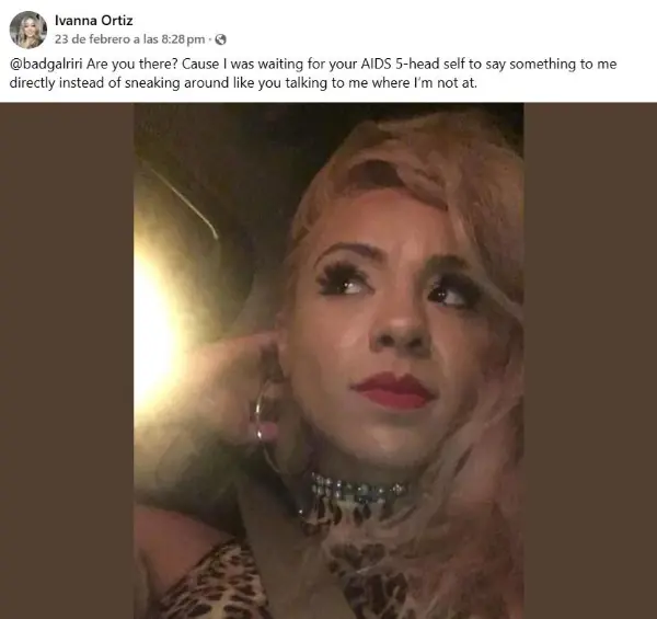Perturbadoras publicaciones de Ivanna Ortiz, la mujer señalada de disparar contra la mansión de Rihanna en Los Ángeles