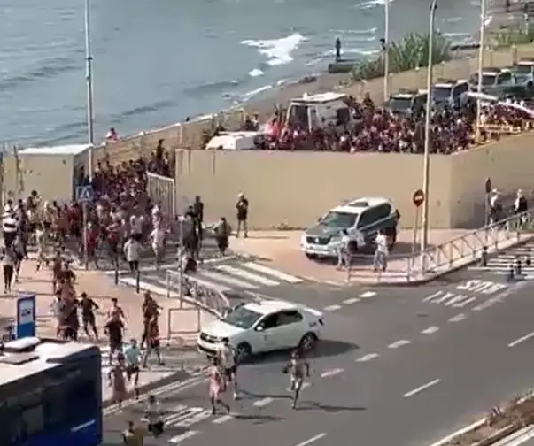 España y Marruecos acordaron reforzar la coordinación y agilizar la entrega de migrantes. FOTO: Tomado de X: @Vox_Ceuta