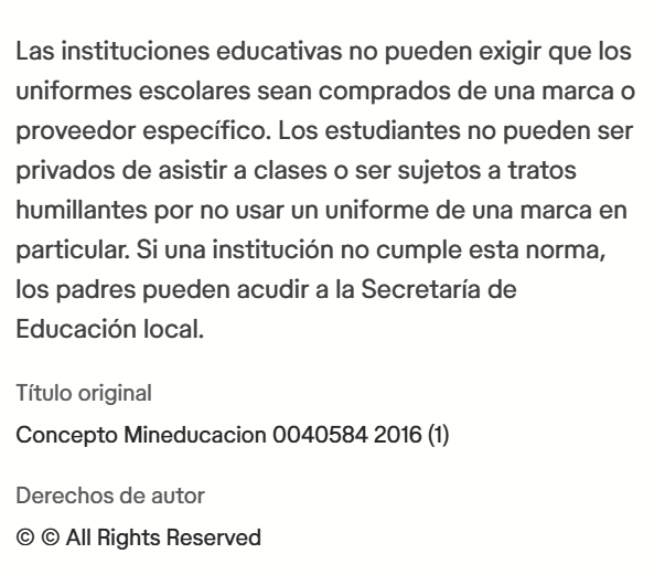 Colegios en Colombia deben permitir ingreso de estudiantes aunque no tengan uniforme, según MinEducación