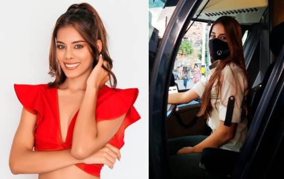 Laura Vega es estudiante universitaria, conductora del tranvía y del metro, modelo y reina de belleza. FOTOS CORTESÍA