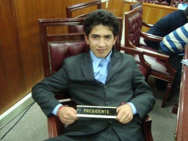 Daniel Briceño, de 15 años, en una visita de su colegio a la Cámara de Representantes. “Desde ahí pensé que llegar a ese lugar era imposible para alguien como yo. Hoy Dios y Bogotá rompieron ese imposible”, dijo el 8 de marzo, cuando fue elegido a su curul y publicó esta imagen. Foto: X @danielbricen 