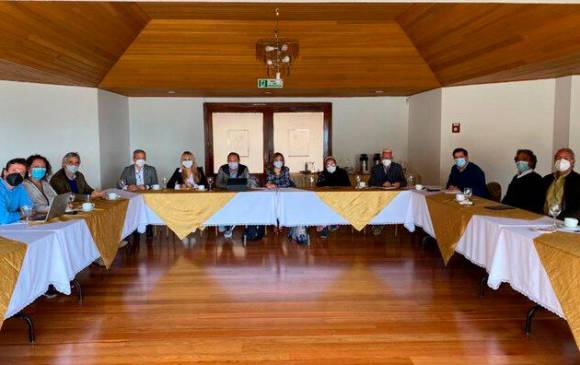 Foto de la reunión en la que participaron los integrantes de la Coalición por la Esperanza. FOTO: Tomada de Twitter