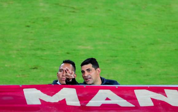 Preocupación en el cuerpo técnico de las Águilas Doradas después de la derrota ante Nacional. FOTO: Jaime Pérez