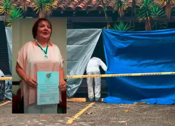 Maria Victoria Correa, periodista asesinada en Envigado. FOTO: EL COLOMBIANO Y REDES SOCIALES.