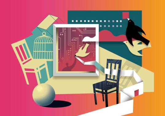 Con la memoria perfecta de internet, el olvido se hace muy difícil. Ilustración Elena Ospina.