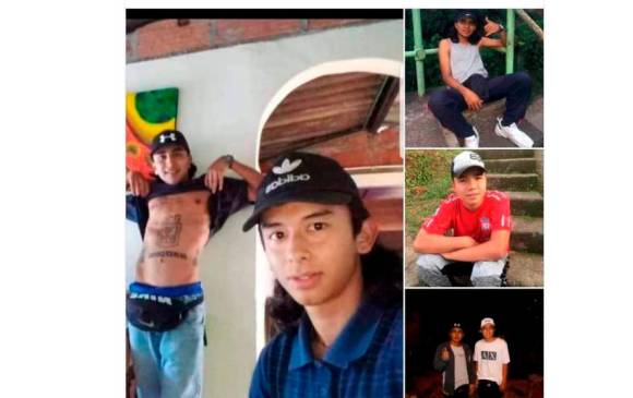 Esta es la imagen con el collage de los seis jóvenes misteriosamente desaparecidos en la vía a la Costa, a la altura de Valdivia y Tarazá. FOTO CORTESÍA