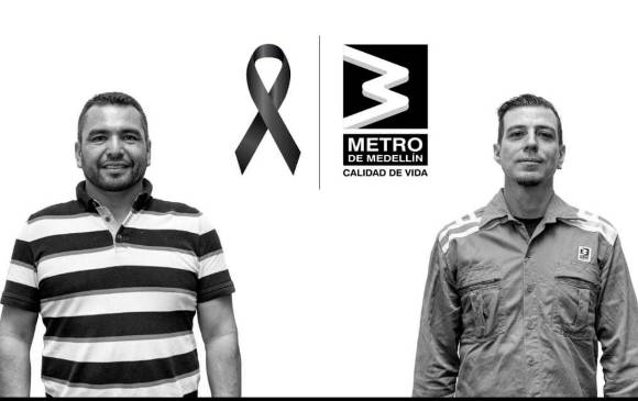Gustavo Adolfo Atehortúa del Río y Carlos Mario López Correa son las víctimas del accidente, según la empresa. FOTO Cortesía