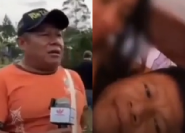 El mandatario local fue captado gracias a un video que fue difundido por redes sociales. Imagen: redes sociales. 