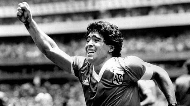 Diego Armando Maradona brilló en los Mundiales de 1986, 1990. Del de 1994 fue expulsado por supuesto dopaje. Foto: Efe.