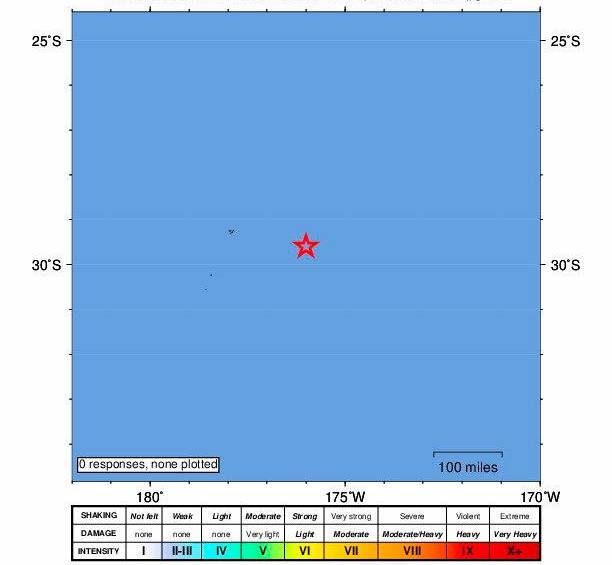 El sismo tuvo como epicentro las islas Kermandec. IMAGEN EFE