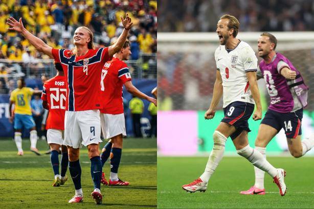 Erling Haaland y Harry Kane, el duelo de goleadores en Noruega vs. Inglaterra. FOTOS: X Erling y HKane