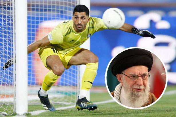El exguardameta de la selección nacional, Mohammad Rashid Mazaheri, fue encarcelado y aislado tras criticar abiertamente al régimen. FOTO: Getty