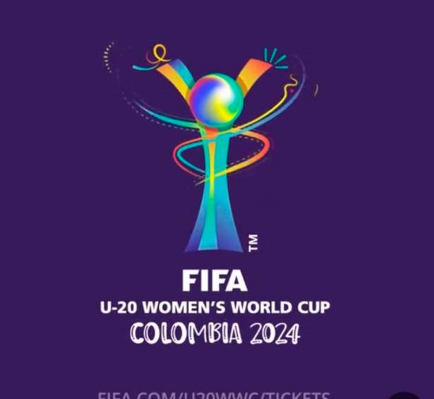Este es el emblema que la Fifa presentó para promocionar el Mundial Sub 20 Femenino qe se disputará en Colombia. FOTO TOMADA @FIFA