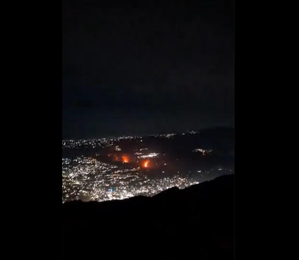 Imagen del inicio de la invertención de Estados Unidos en Caracas. FOTO: Tomada de redes.