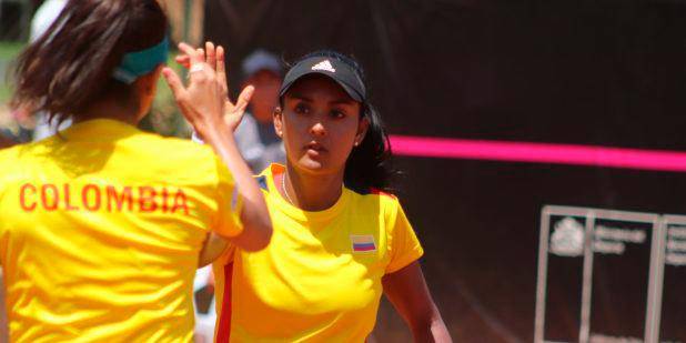María Fernanda Herazo y Yuliana Lizarazo fueron las tenistas que consiguieron la gesta. FOTO: CORTESÍA MATCH TENIS