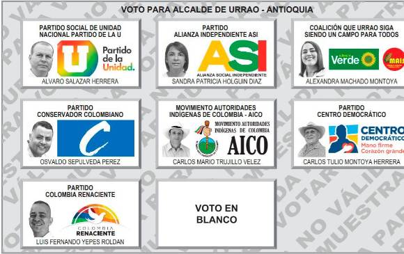 Las elecciones en Urrao se llevarán a cabo este domingo 21 de febrero. FOTO: REGISTRADURÍA