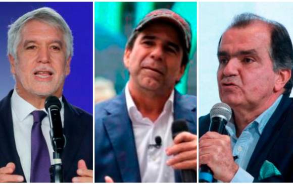 Enrique Peñalosa, Alejandro Char y Óscar Iván Zuluaga FOTOS COLPRENSA