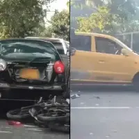 En video: Choque múltiple causó tremendo taco en la Regional