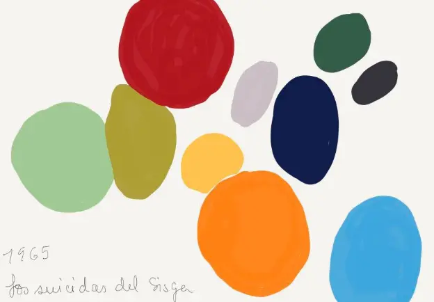 Los colores de la maestra son muy específicos. Hablan de su trabajo como artista y de los cambios que ha tenido. Dibujo de Luz Imelda Ramírez.