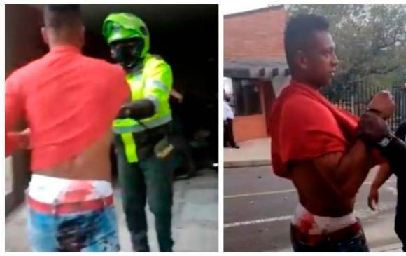 El incidente de riña intrafamiliar ocurrió el pasado jueves en la casa de sus padres en Envigado. IMAGEN TOMADA DEL VIDEO DEL CASO