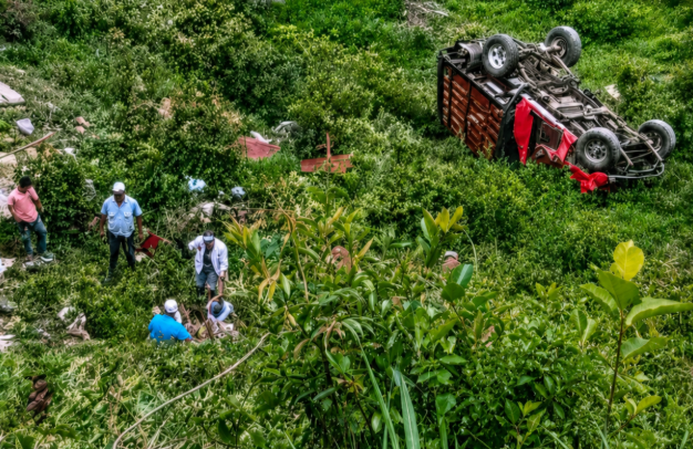 La pequeña murió después de que el camión en el que iba junto a su mamá y su abuela cayera a un abismo en la zona rural más alejada del casco urbano de Yarumal, Antioquia. Foto: cortesía.