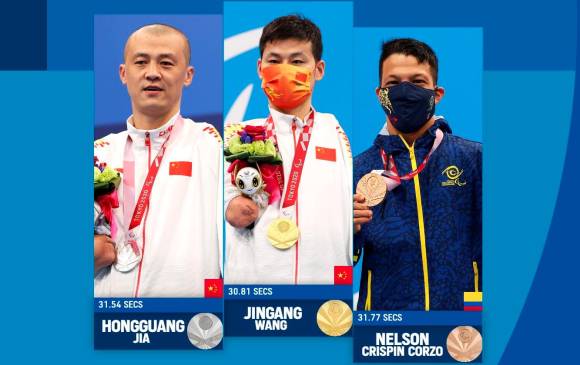 El oro fue para China (30.81), así como la plata (32.54). FOTO @Paralympics