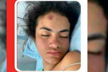 La joven dijo llamarse Natalia Mosquera y en Rionegro buscan a su familia. FOTO: CORTESÍA