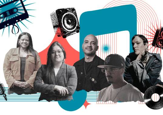 Susana Palacios, Ana María Patiño, Lelo, Gambeta y Lianna.