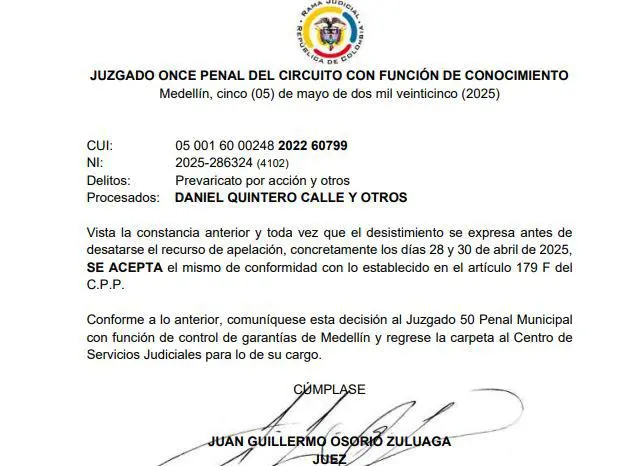 Quedó en firme designación de la Alcaldía de Medellín como víctima de caso Aguas Vivas