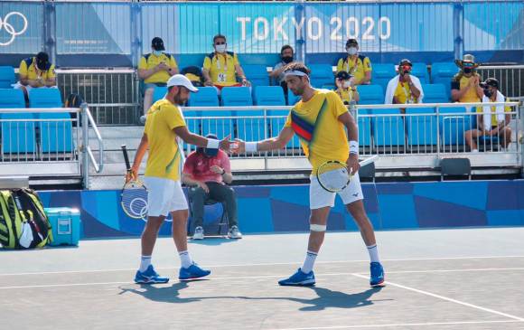 Juan Sebastián Cabal y Robert Farah juegan su segundo partido en la madrugada de este lunes. FOTO COMITÉ OLÍMPICO COLOMBIANO