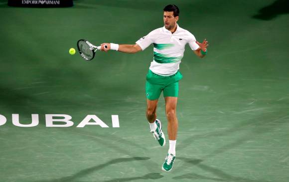 Novak Djokovic, de 34 años de edad, podría perder esta semana su primer puesto del ranquin mundial de tenis. FOTO: EFE