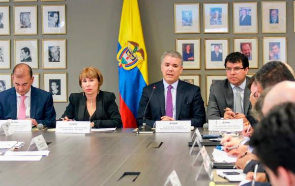 Alicia Arango (izq.) ocupó dos ministerios en el gobierno de Iván Duque: el de Trabajo y el del Interior. Pasará a ser la embajadora de Colombia ante la ONU en Ginebra. FOTO Colprensa