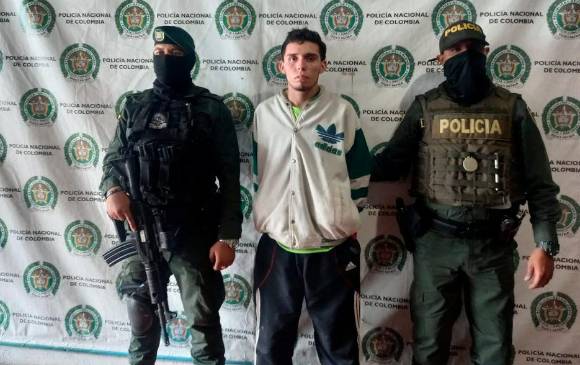 Juan Camilo Zapata Cano, alias “Zeta”. FOTO: CORTESÍA DE LA POLICÍA.