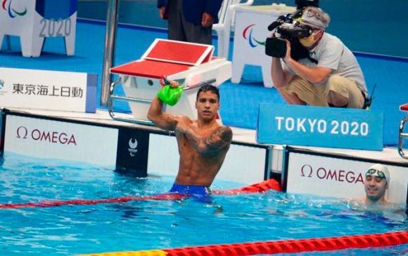Daniel Serrano completó 1 oro, 1 plata y 1 bronce en Tokio 2020. Foto: Comité Paralímpico Colombiano.