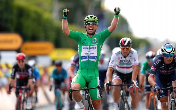 Mark Cavendish, segundo triunfo en la actual edición del Tour. FOTO EFE