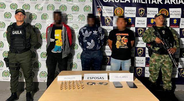 Los presuntos responsables del secuestro intentaron huir tras liberar al ganadero, pero fueron capturados. FOTO Cortesía