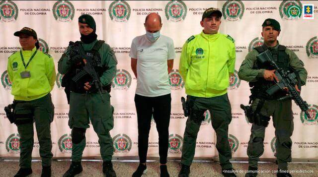 León Darío Peláez Trujillo, conocido como ‘El Flaco, cayó en Medellín. Lideraba red trasnacional de narcotráfico. Foto: Colprensa. 